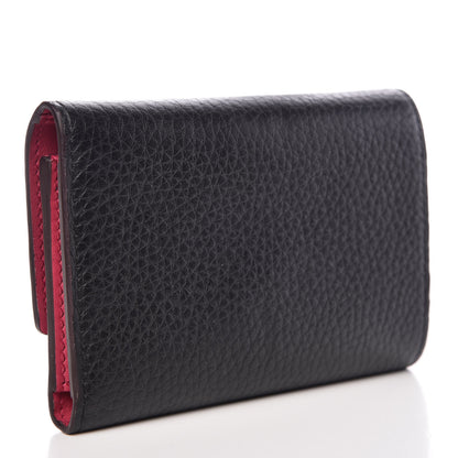 Louis Vuitton Taurillon Capucines Compact Wallet Black 3 of 7
