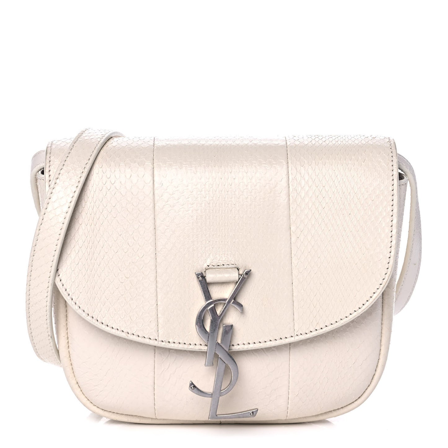 Snakeskin Small Kaia Satchel Off White