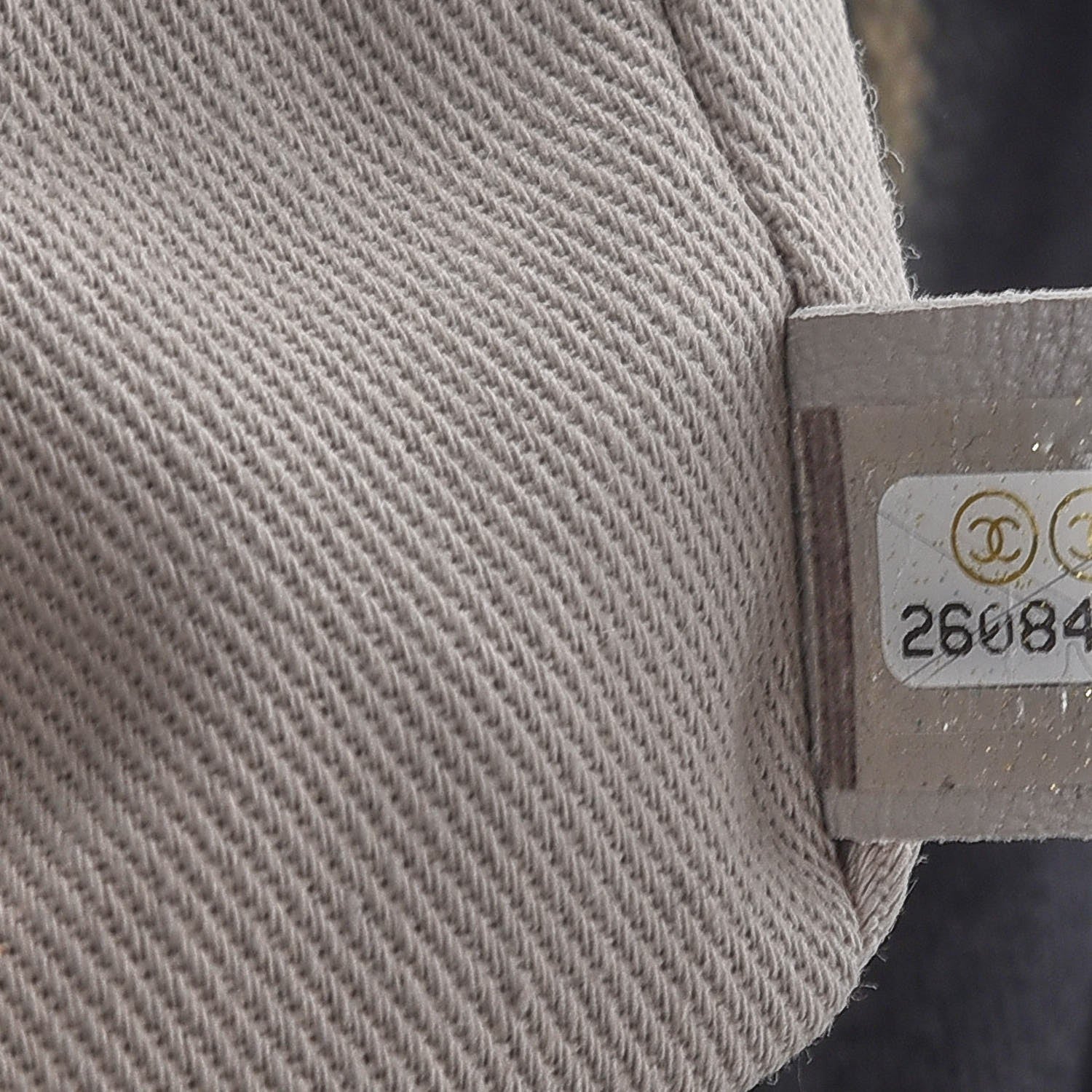 Chanel Striped Canvas Medium Deauville Tote Grey Black 8 of 8