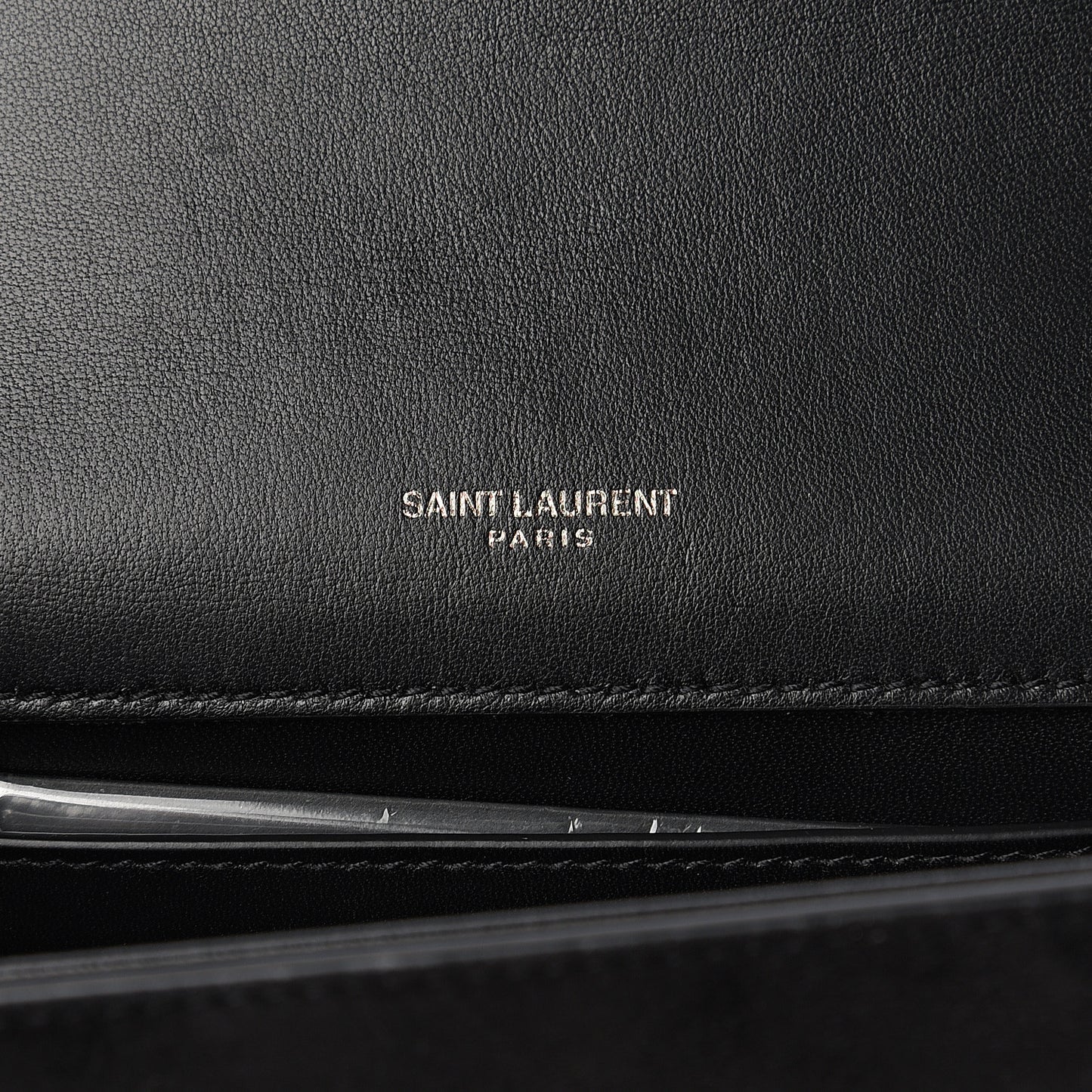 Suede Crystal Small Classic Monogram Kate Satchel Black