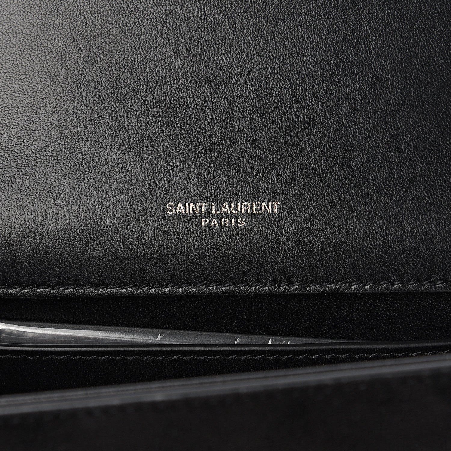 Saint Laurent Suede Crystal Small Classic Monogram Kate Satchel Black 5 of 10