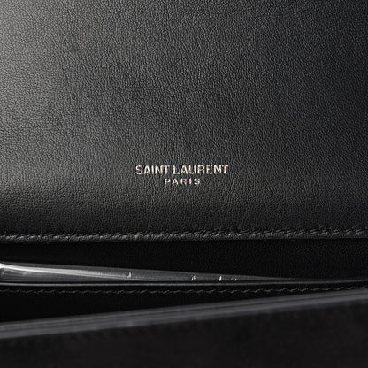 Saint Laurent Suede Crystal Small Classic Monogram Kate Satchel Black 5 of 10