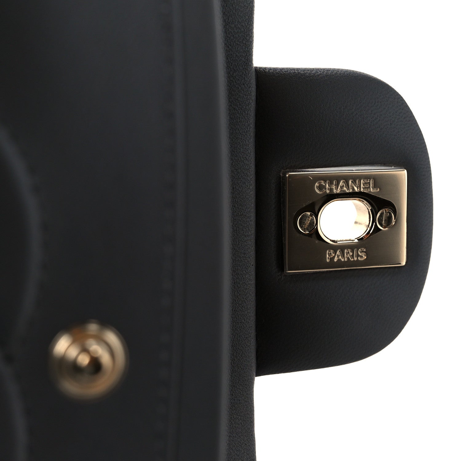 Chanel Lambskin Quilted Medium Double Flap Dark Grey 7 of 12