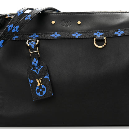 Louis Vuitton Smooth Calfskin Colored Monogram Speedy Amazon MM Blue Black 7 of 15