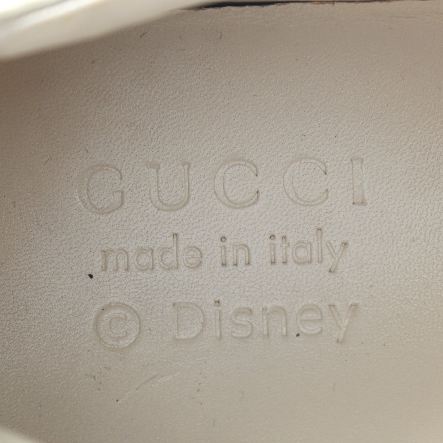 Gucci X DISNEY Calfskin Donald Duck Mens Rhyton Sneakers 8.5 Ivory 7 of 8