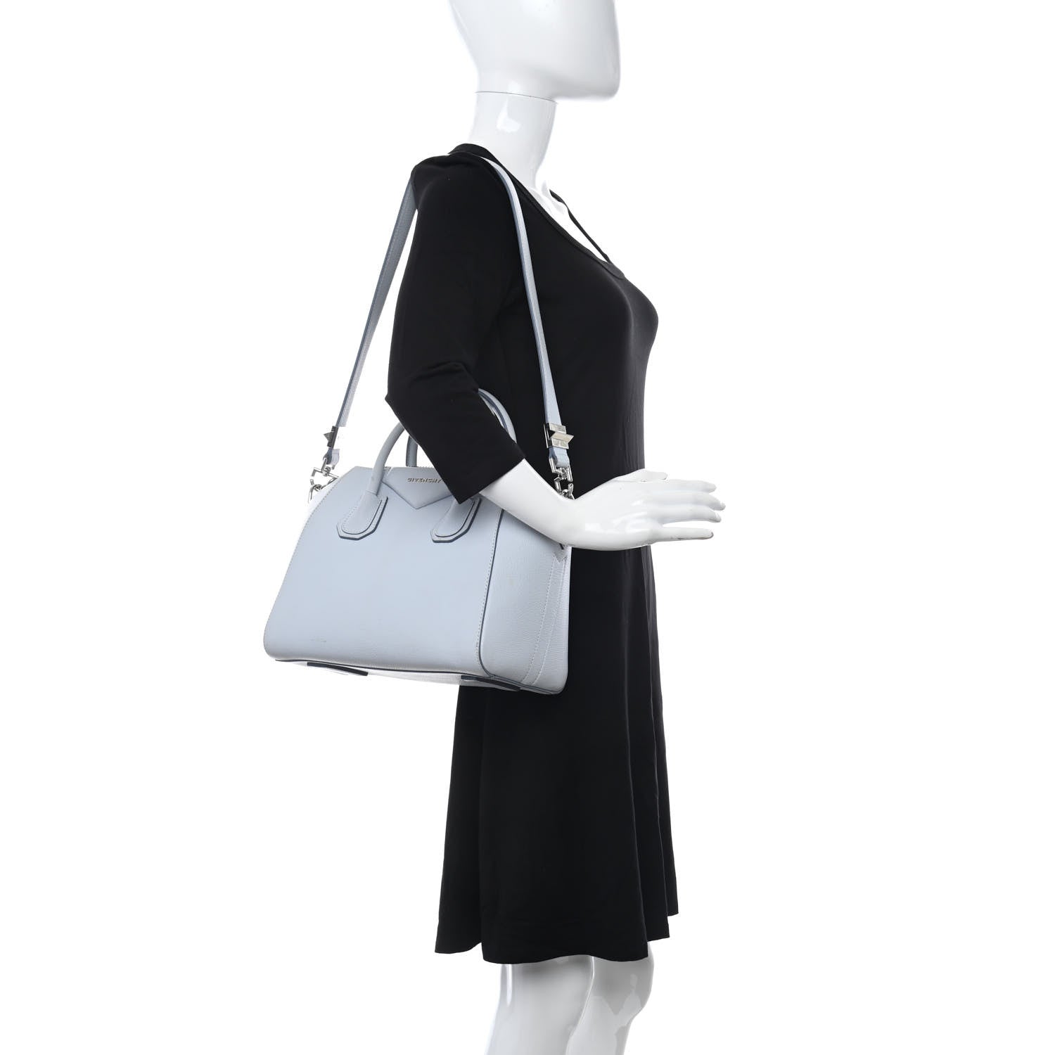 Givenchy Sugar Goatskin Small Antigona Pale Blue 3 of 22