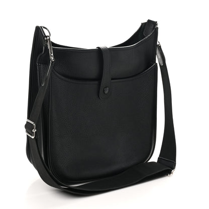 Hermes Taurillon Clemence Evelyne III GM Black 2 of 11