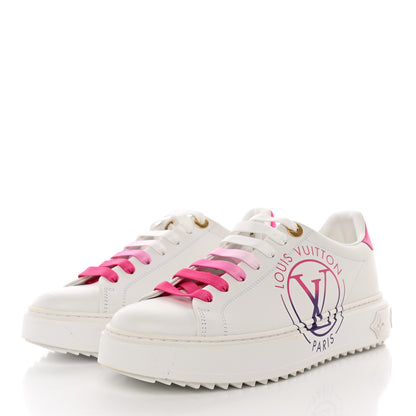 Louis Vuitton Monogram Time Out Sneakers 37 White Pink 3 of 12
