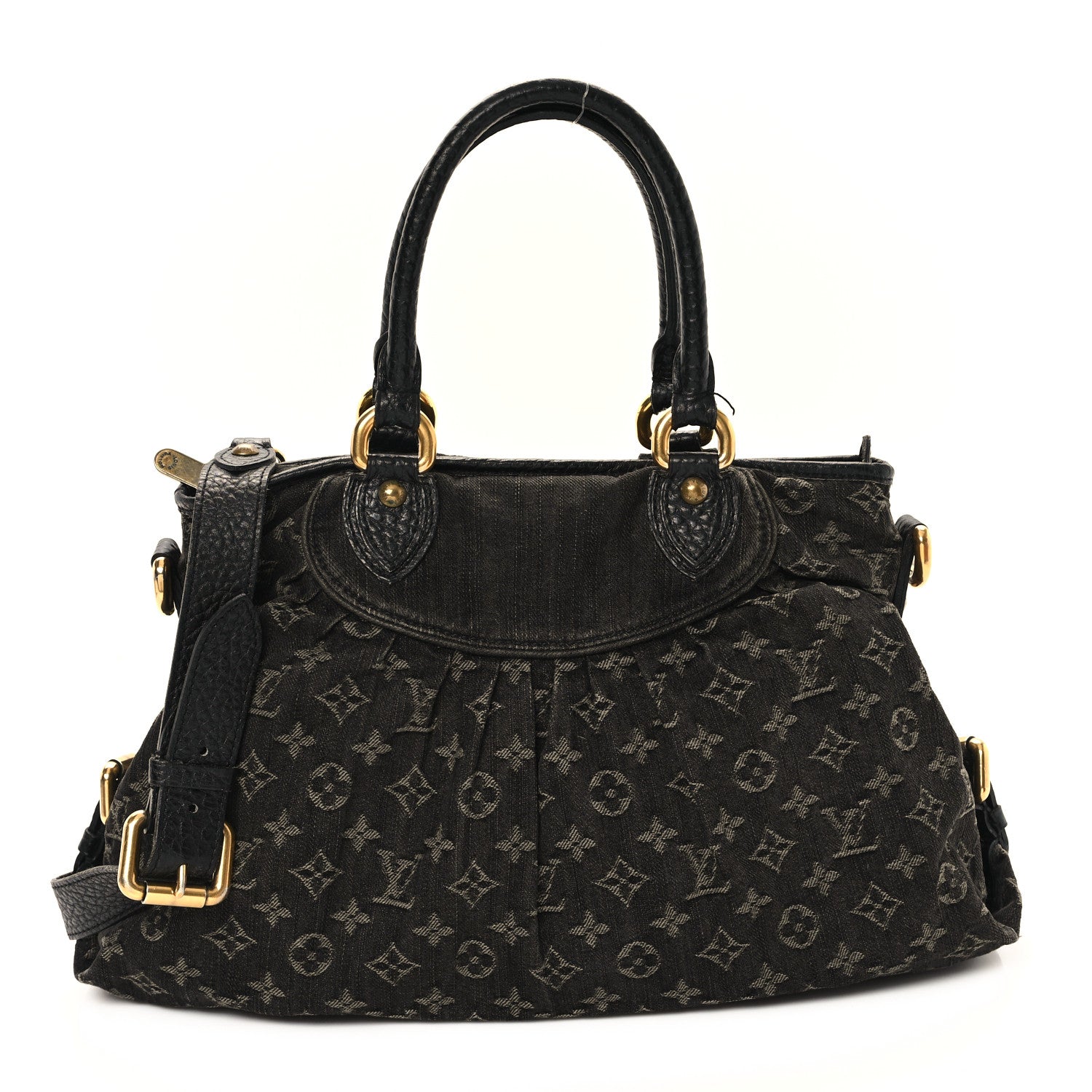 Louis Vuitton Denim Neo Cabby MM Black 1 of 13