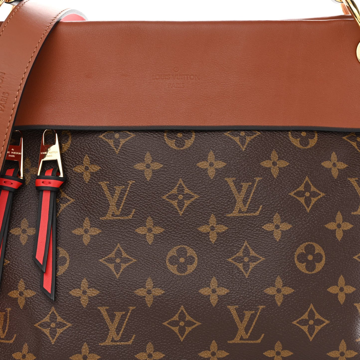 Monogram Tuileries Besace Caramel Rouge
