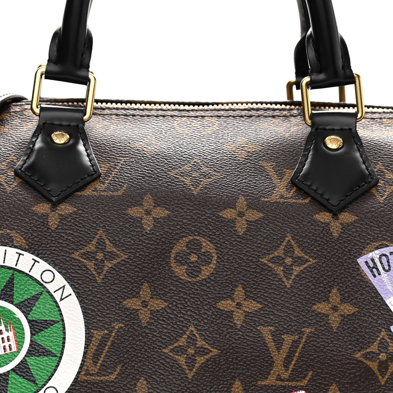 Louis Vuitton Monogram My World Tour Speedy Bandouliere 30 Black 8 of 10