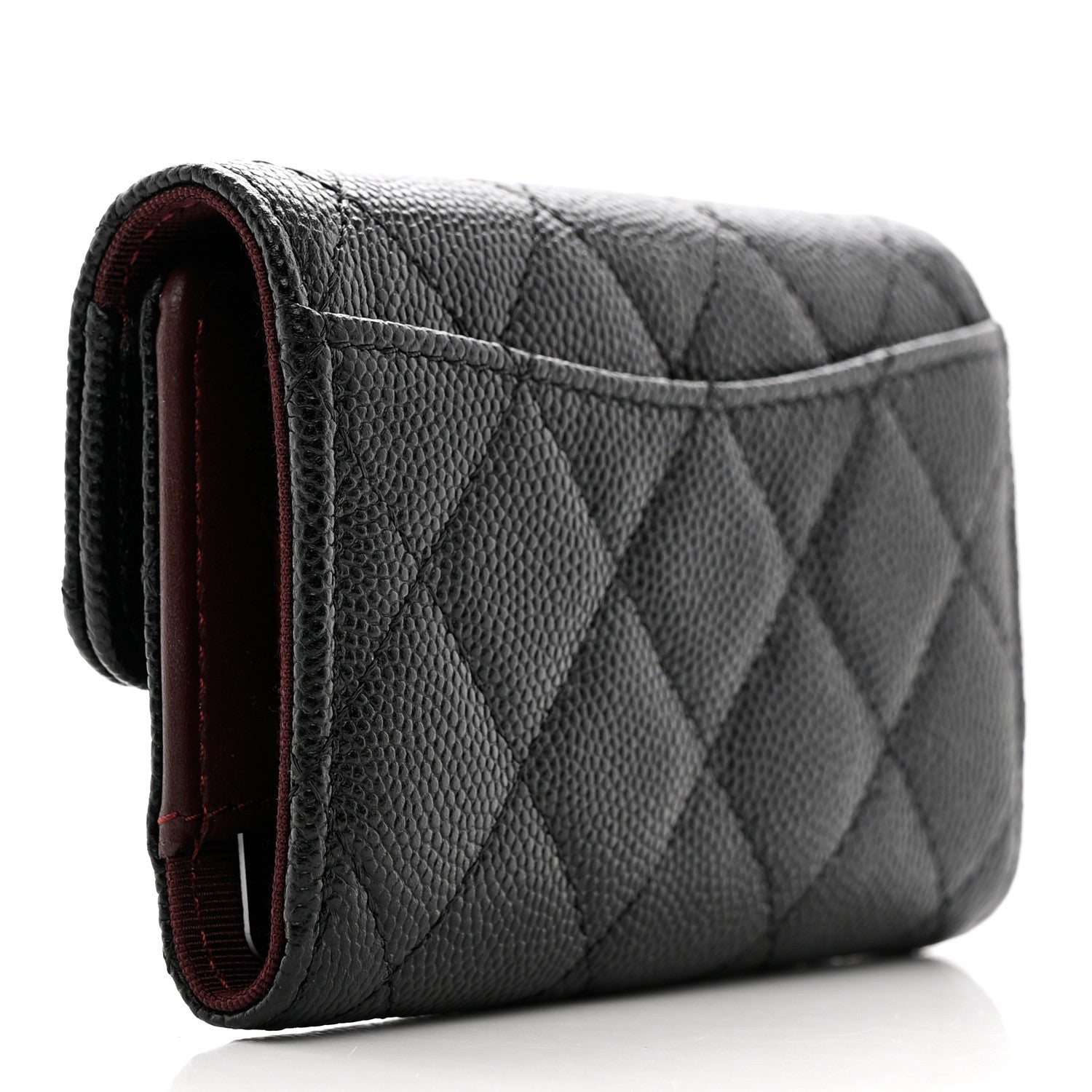 Chanel Caviar Quilted Classic 4 Key Holder Wallet Black 3 of 10