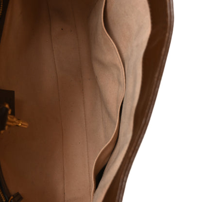 Gucci GG Supreme Monogram Azalea Calfskin Web Medium Jackie 1961 Hobo Beige Ebony Brown Sugar 5 of 11
