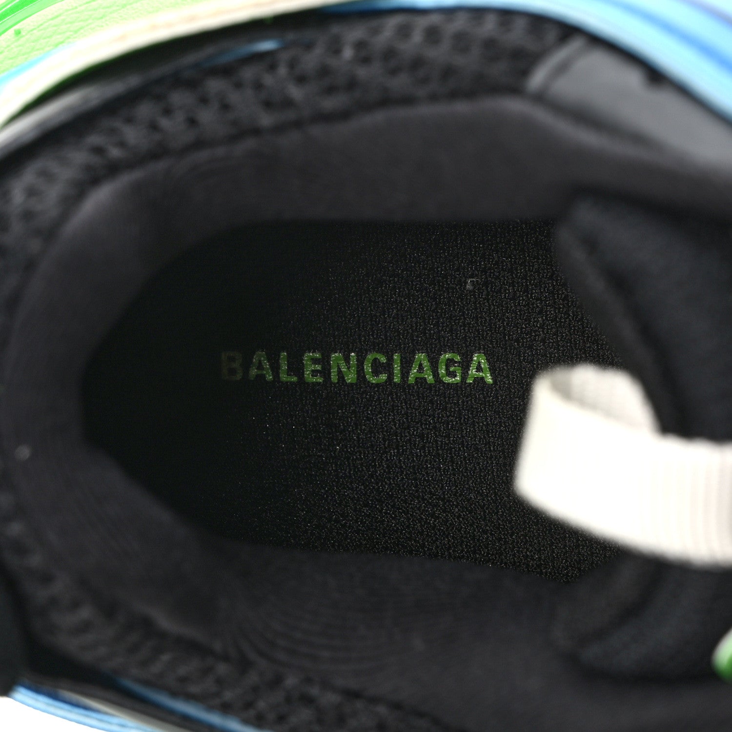 Balenciaga Mesh Nylon Metallic Fabric Womens Track Sneakers 40 Blue Green 8 of 8