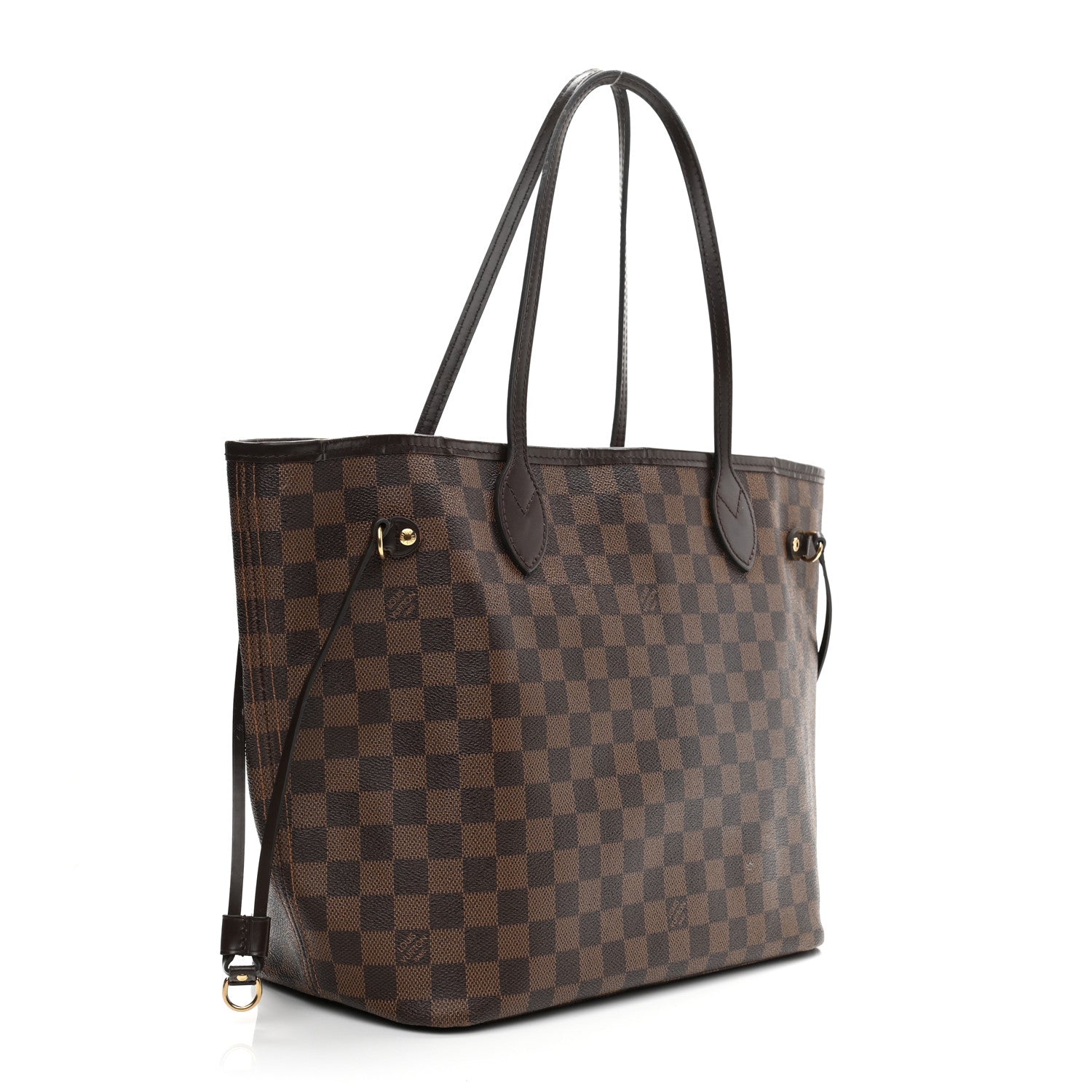 Louis Vuitton Damier Ebene Neo Neverfull MM Rose Ballerine 4 of 15