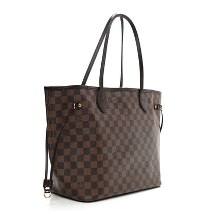 Louis Vuitton Damier Ebene Neo Neverfull MM Rose Ballerine 4 of 15