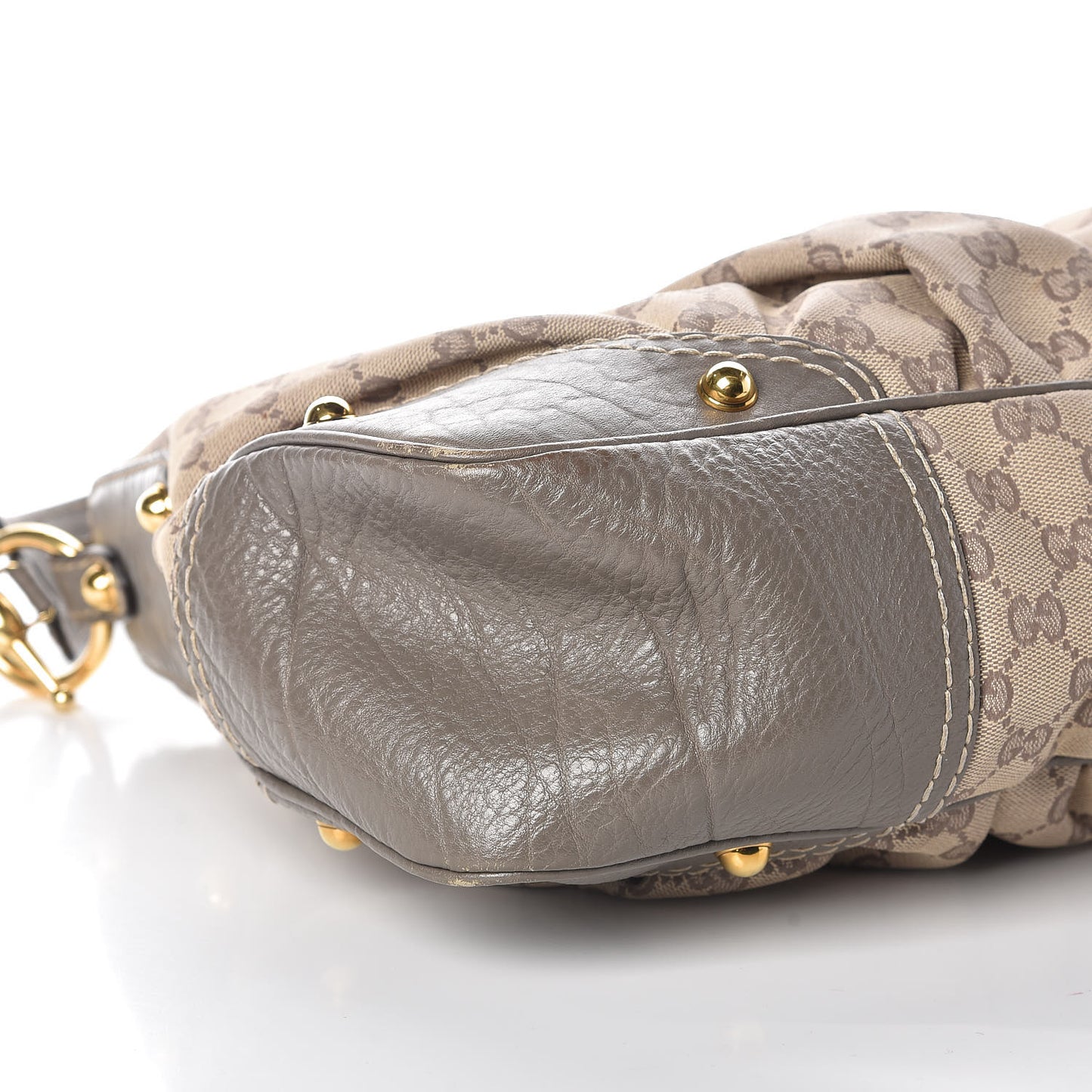 Monogram Medium Jockey Hobo Grey