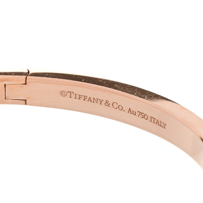 Tiffany 18K Rose Gold Wide T T1 Hinged Bangle Bracelet 3 of 3