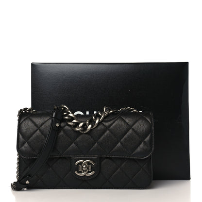 Chanel Goatskin Quilted Medium Perfect Edge Flap Black 10 of 10