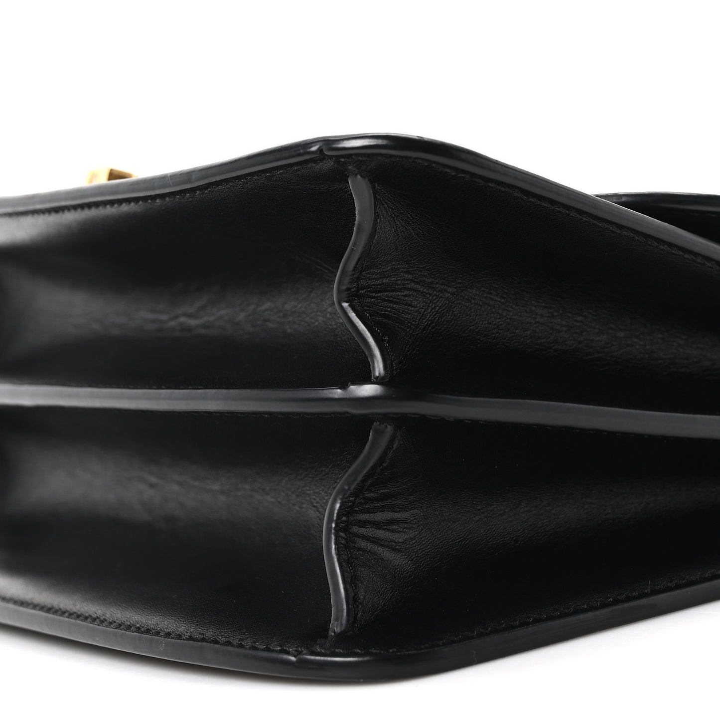 Sleek Calfskin The Sofia 8.75 Top Handle Black