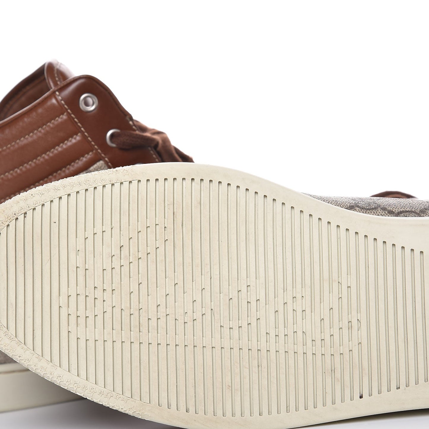 GG Plus Monogram Calfskin Crocodile Embossed Mens Coda High Top Sneakers 11.5 Brown