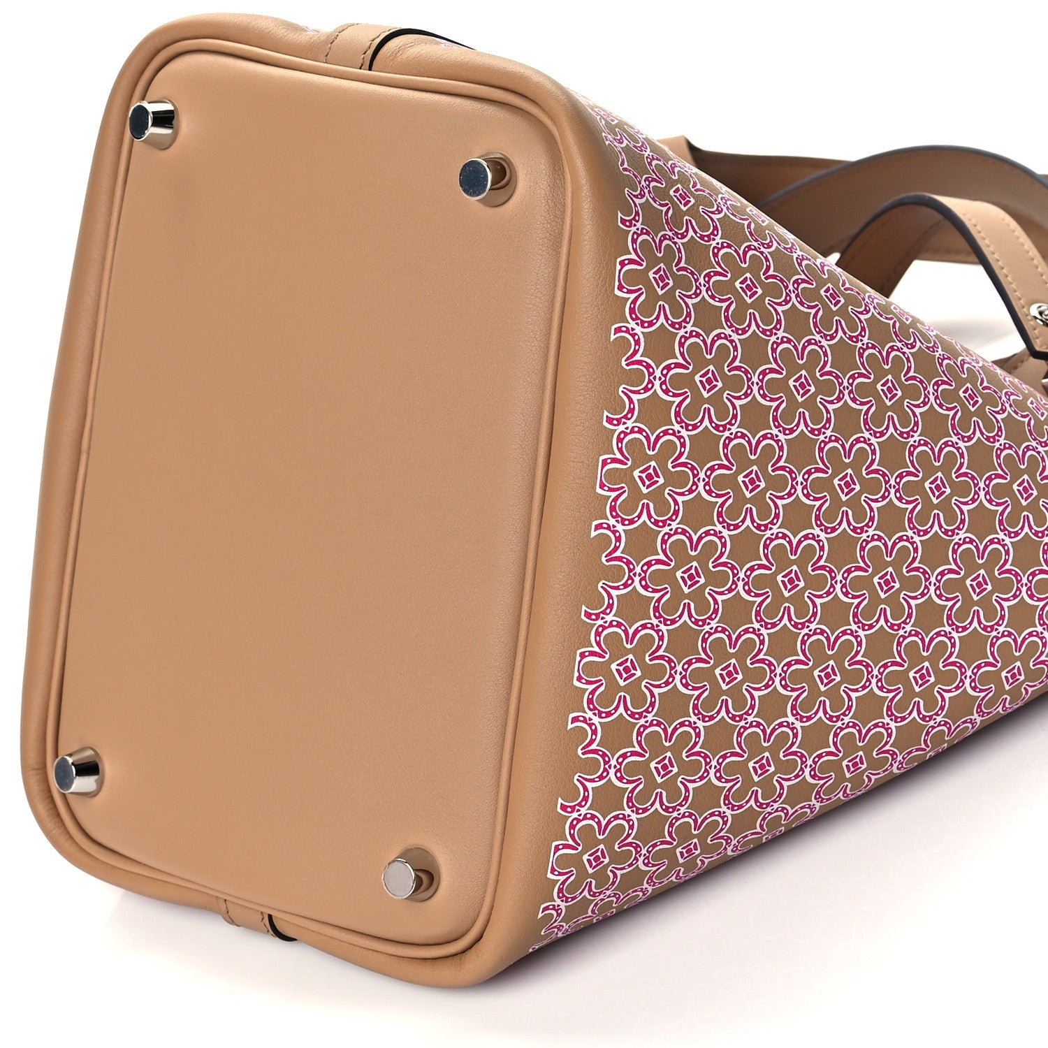 Hermes Swift Lucky Daisy Picotin Lock 18 PM Chai Rose White 9 of 10