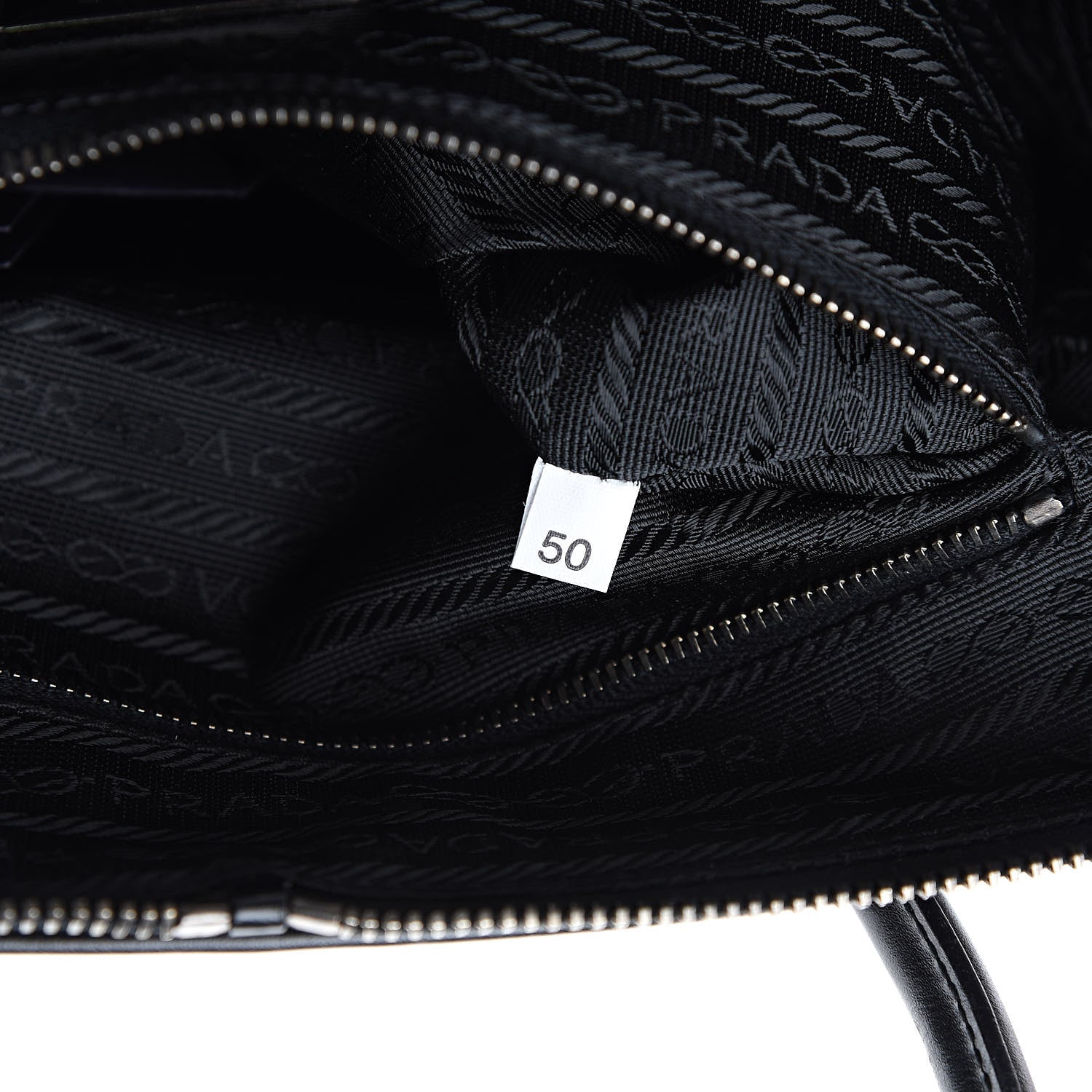 Prada Tessuto Nylon Soft Calf Bowler Black 7 of 13
