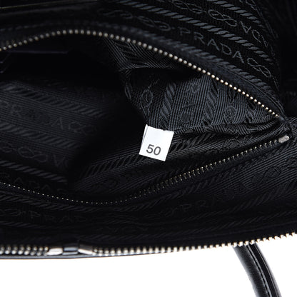 Prada Tessuto Nylon Soft Calf Bowler Black 7 of 13
