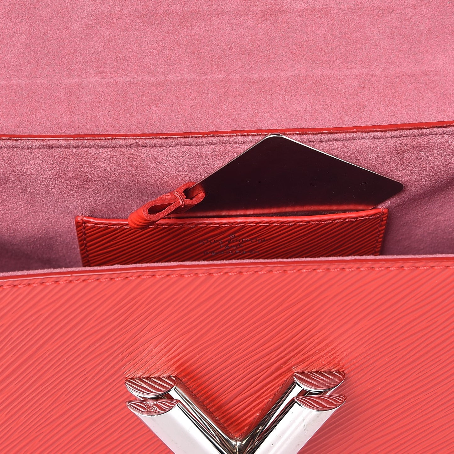 Epi Twist Shoulder Bag MM Coquelicot