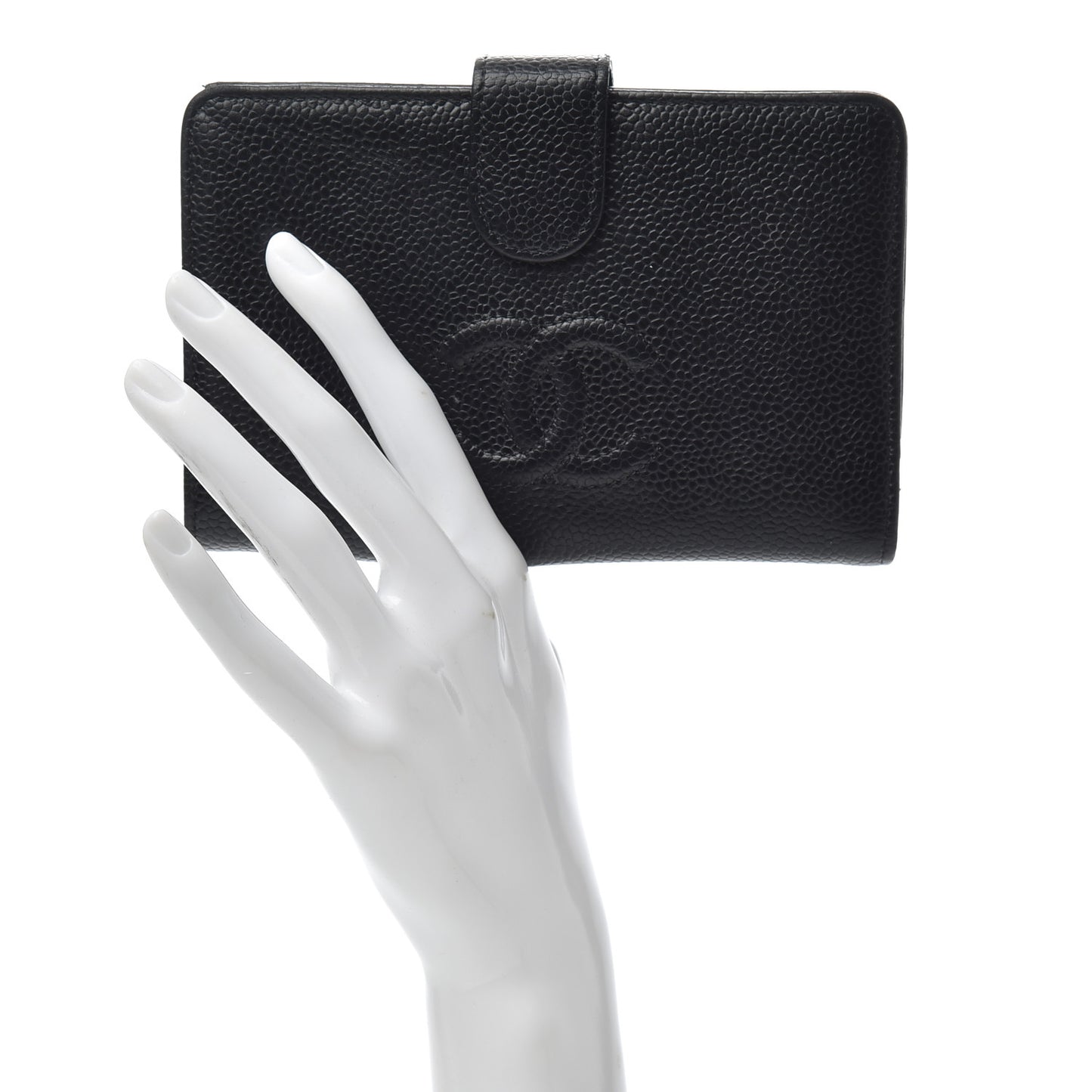 Caviar Timeless CC French Wallet Black