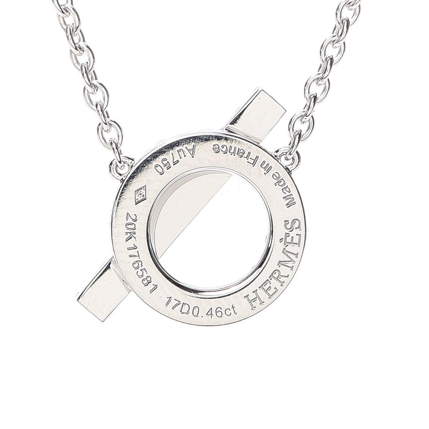 18K White Gold Diamond Finesse Pendant Necklace