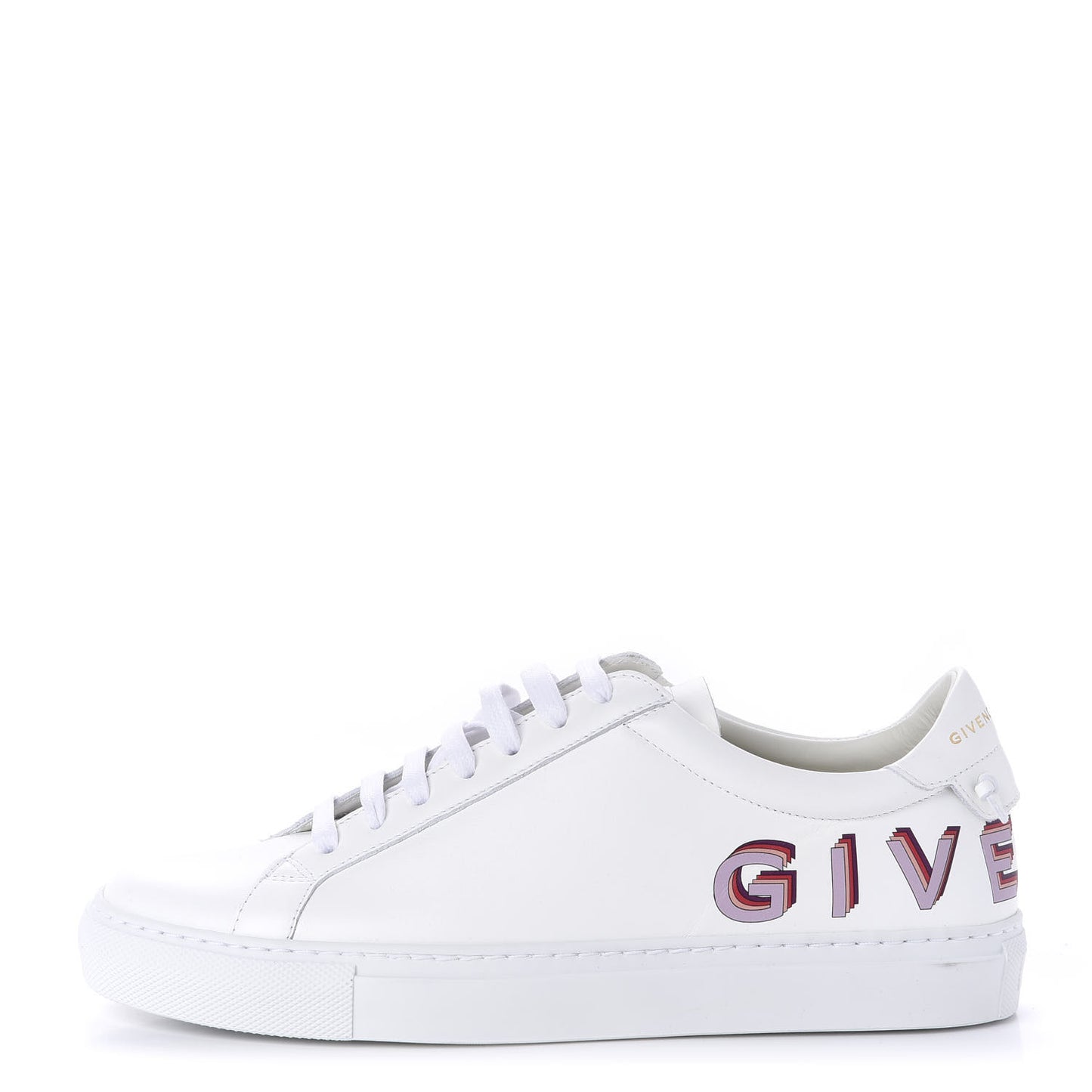 Calfskin Logo Womens Urban Street Sneakers 38 White Red