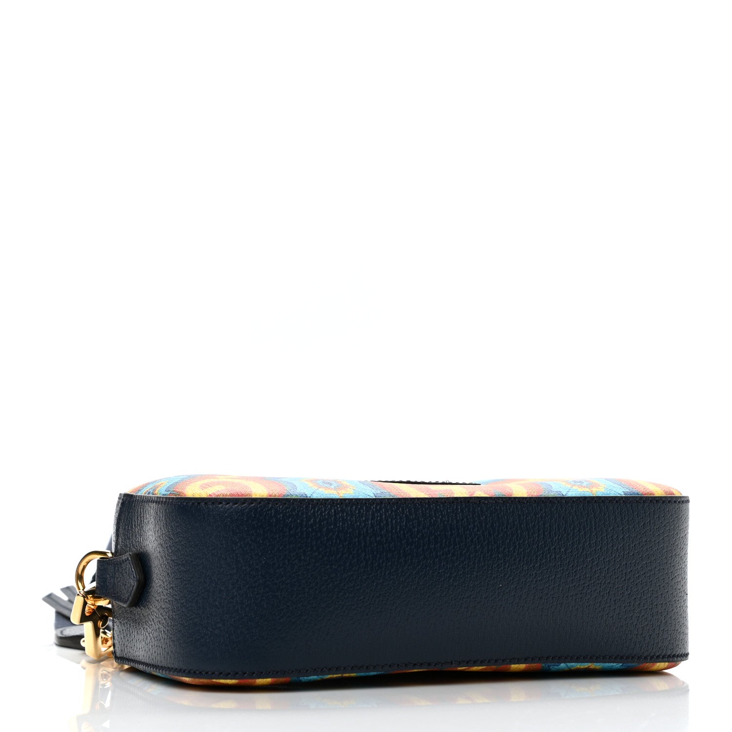 Gucci GG Supreme Kaleidoscope Calfskin Script Logo Gucci 100 Camera Bag Blue Orange Multicolor Blue Agata 4 of 11