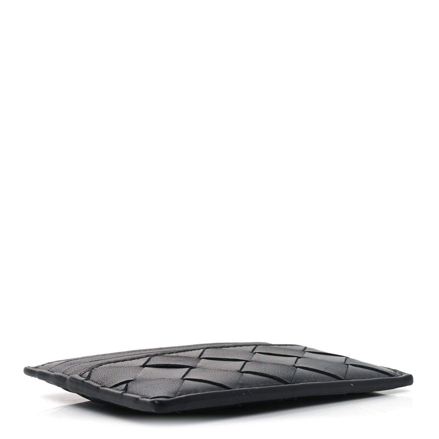 Nappa Intrecciato Card Case Black