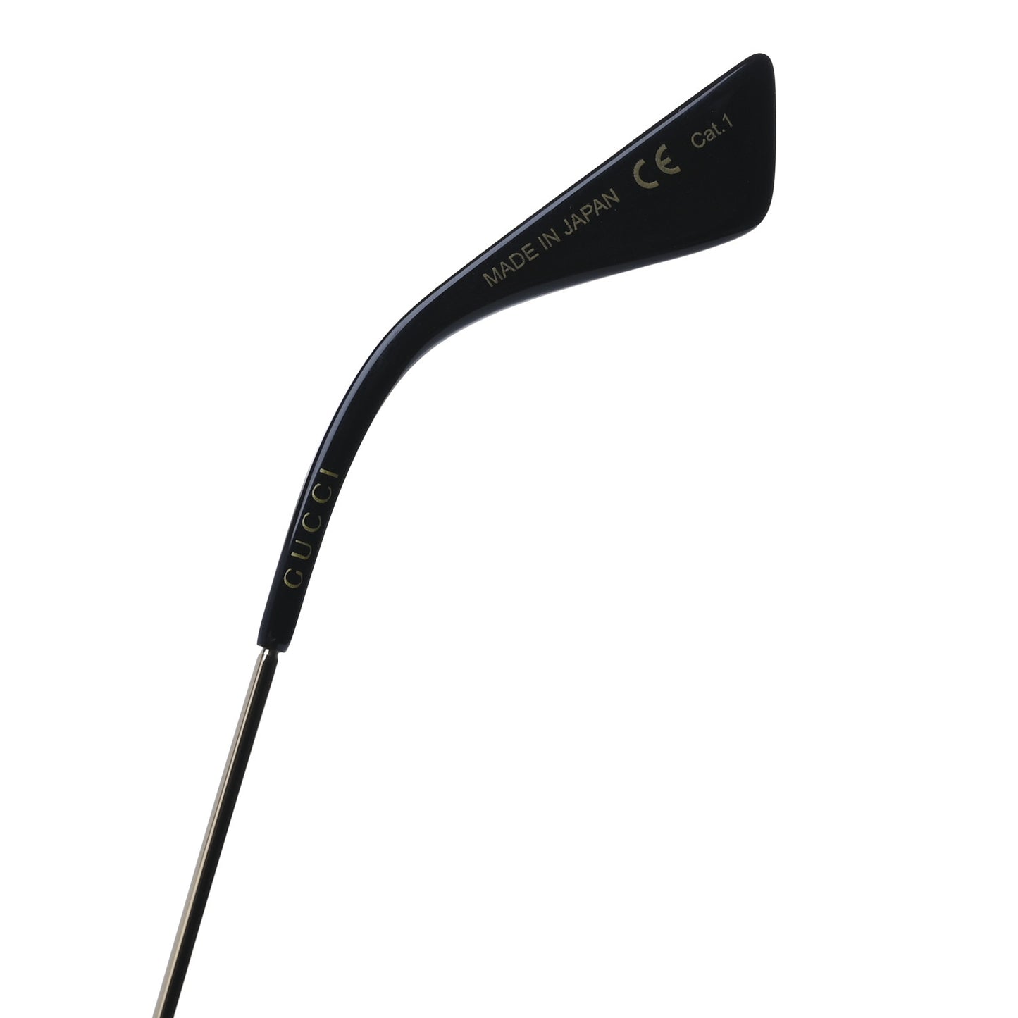 Round Frame Sunglasses GG0061S Black White