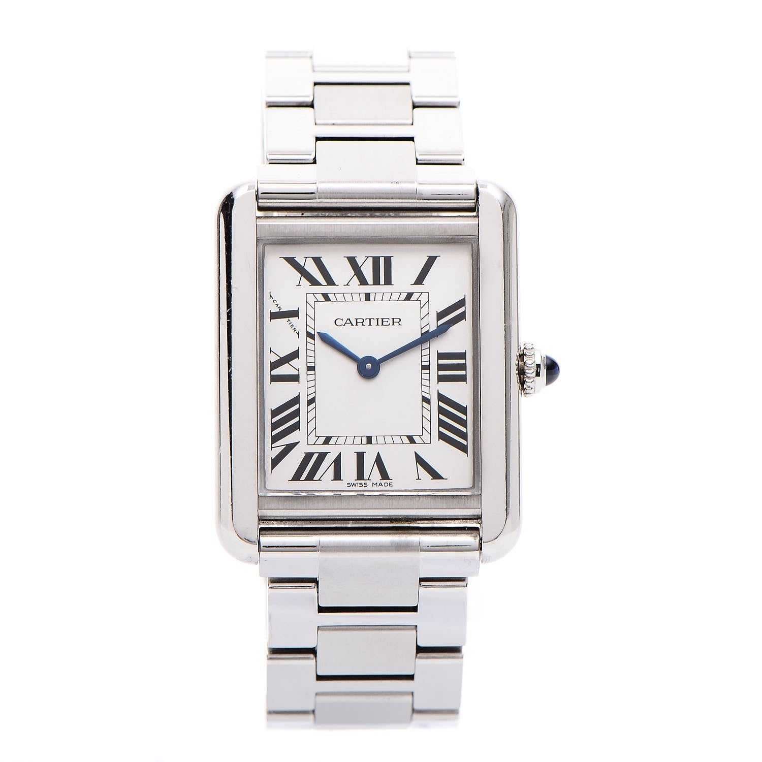 Cartier Stainless Steel 24mm Tank Solo Quartz Watch 1 of 8