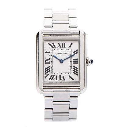 Cartier Stainless Steel 24mm Tank Solo Quartz Watch 1 of 8