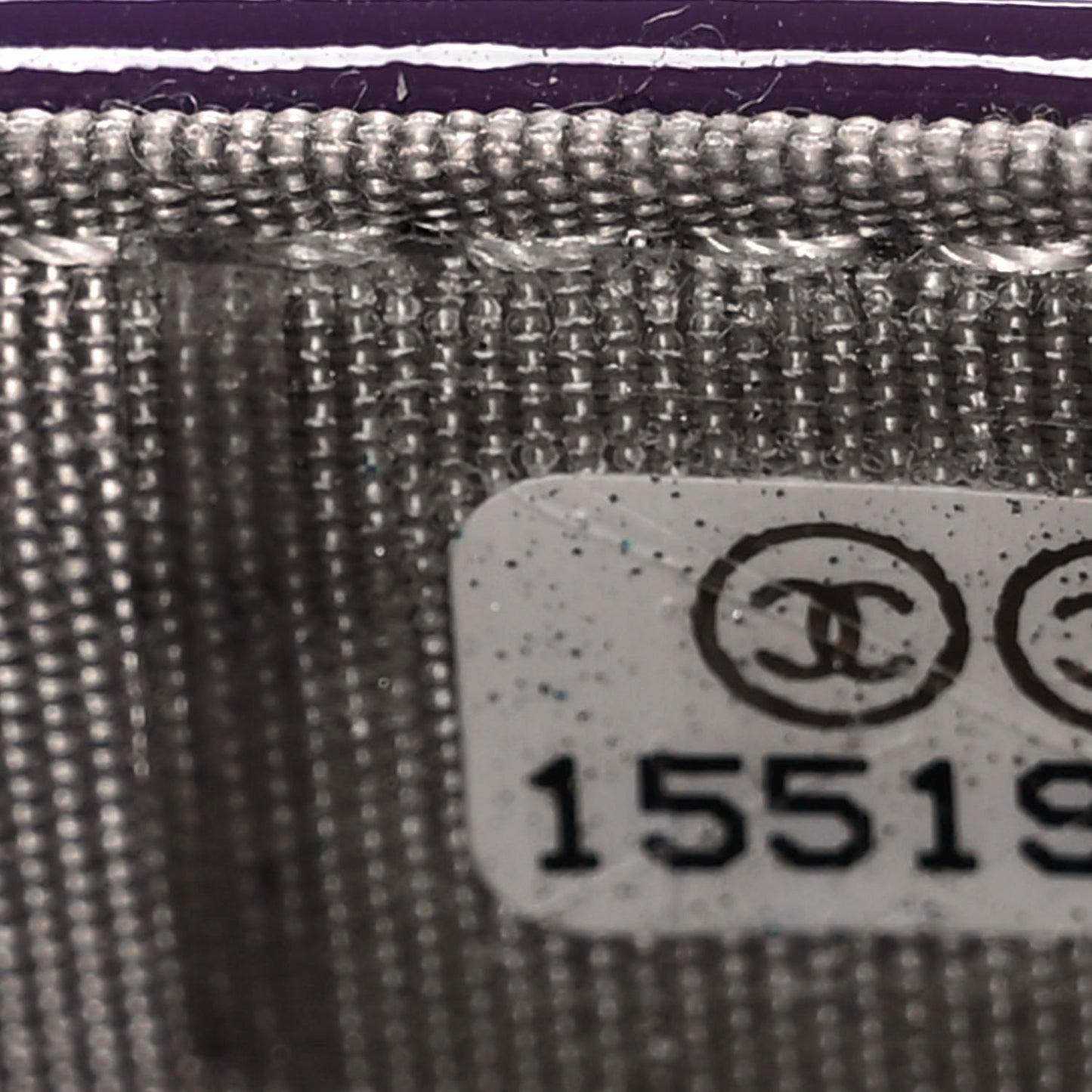 Patent Quilted Brilliant Wallet On Chain WOC Violet