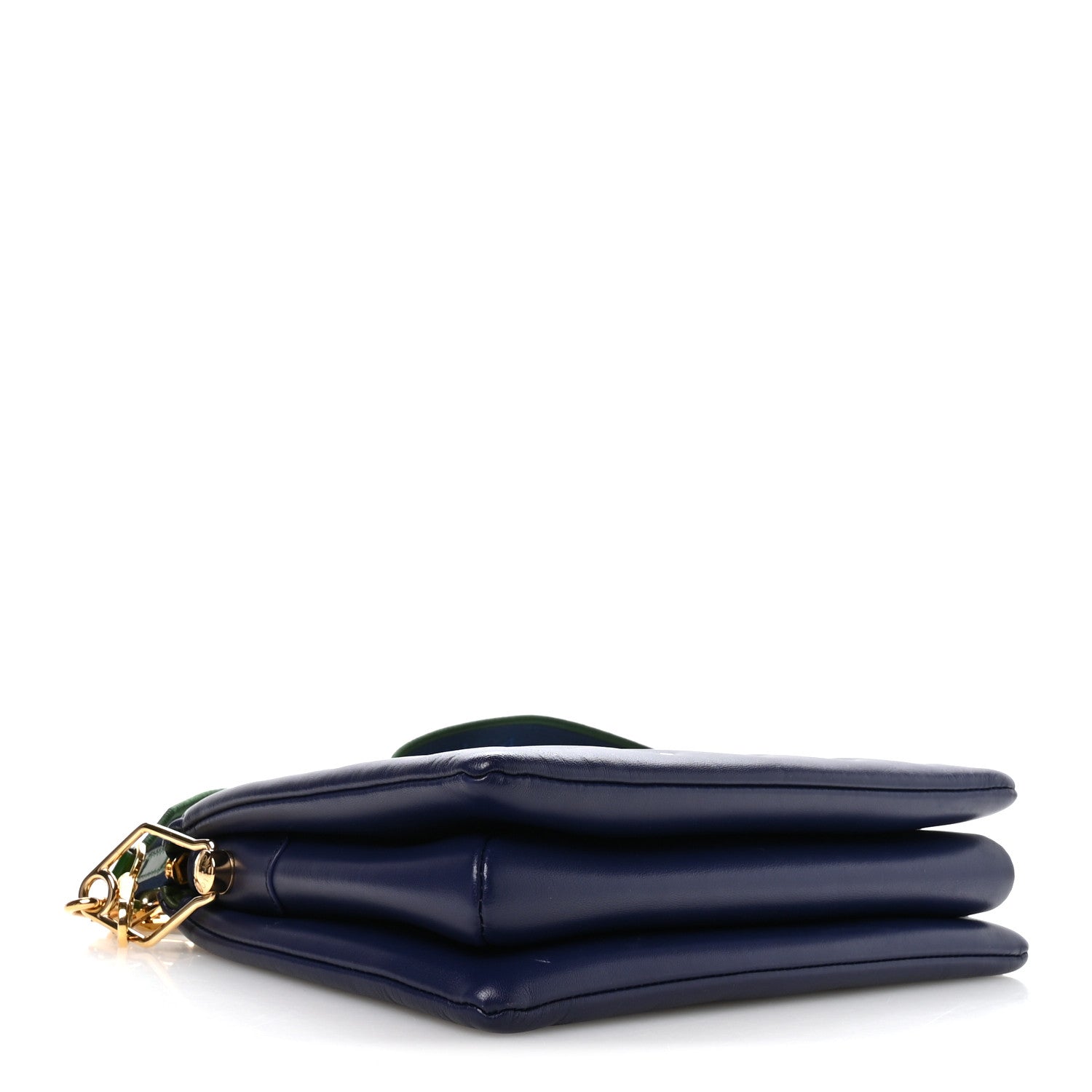 Louis Vuitton Lambskin Embossed Monogram Coussin PM Blue Green 4 of 9