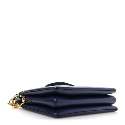 Louis Vuitton Lambskin Embossed Monogram Coussin PM Blue Green 4 of 9