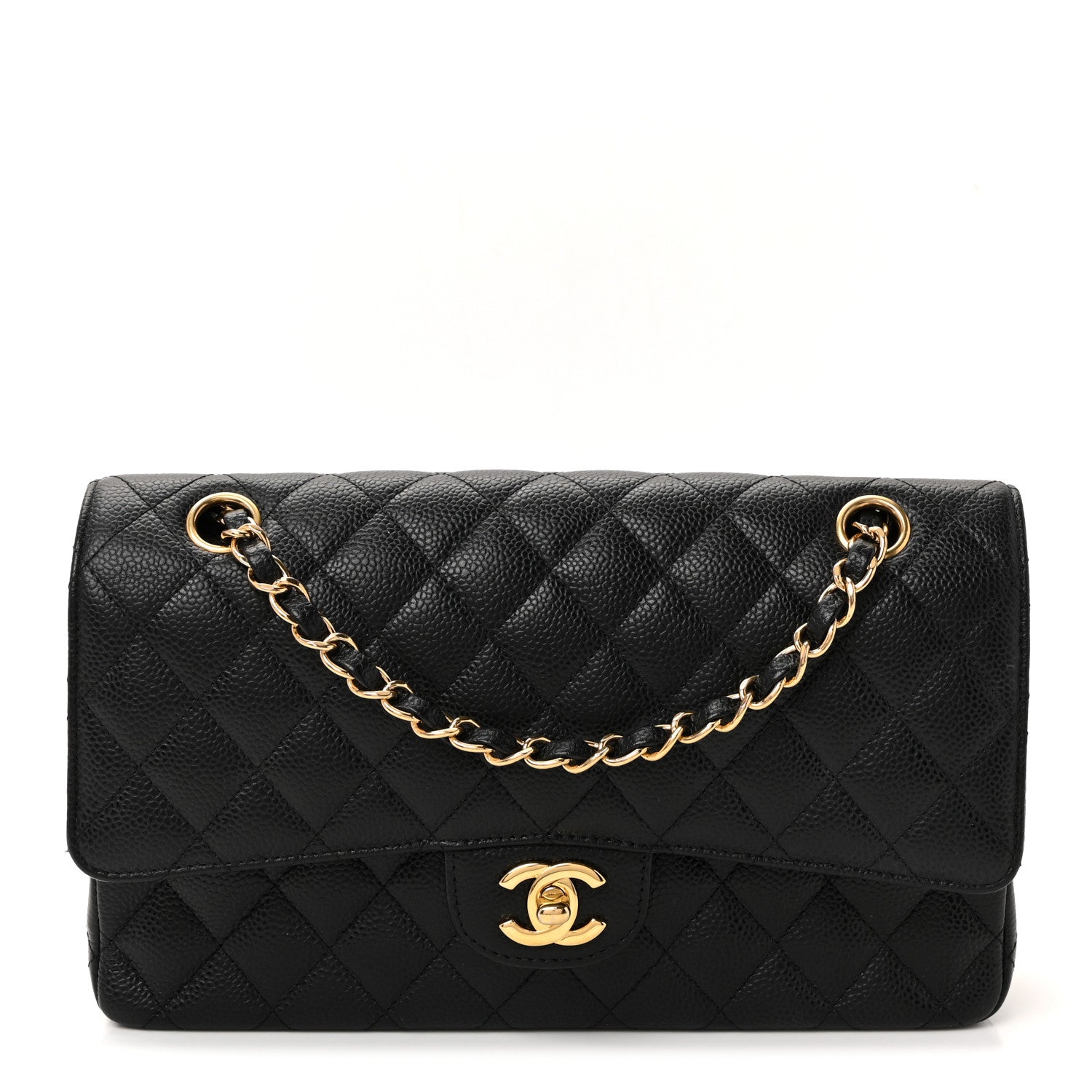 Chanel Caviar Quilted Medium Double Flap Black 1 of 10