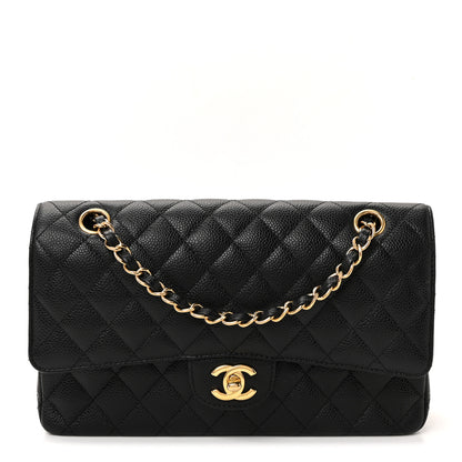Chanel Caviar Quilted Medium Double Flap Black 1 of 10
