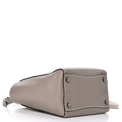Prada City Calf Small Hand Stitched Galleria Double Zip Tote Calce 5 of 14