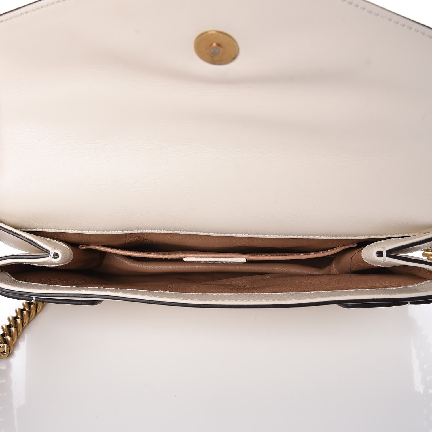 Gucci Nappa Pearl Studded Mini Queen Margaret Broadway Shoulder Bag Mystic White 5 of 7