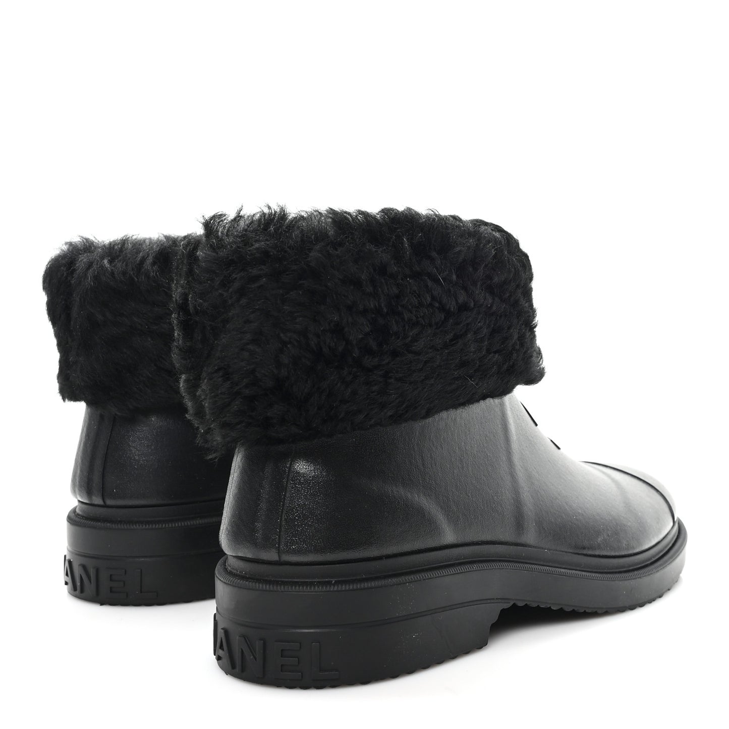 Caoutchouk Shearling CC Short Boots