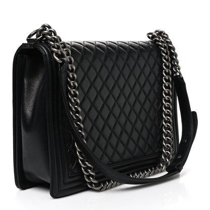 Chanel Calfskin Quilted Large Boy Flap Black 3 of 10