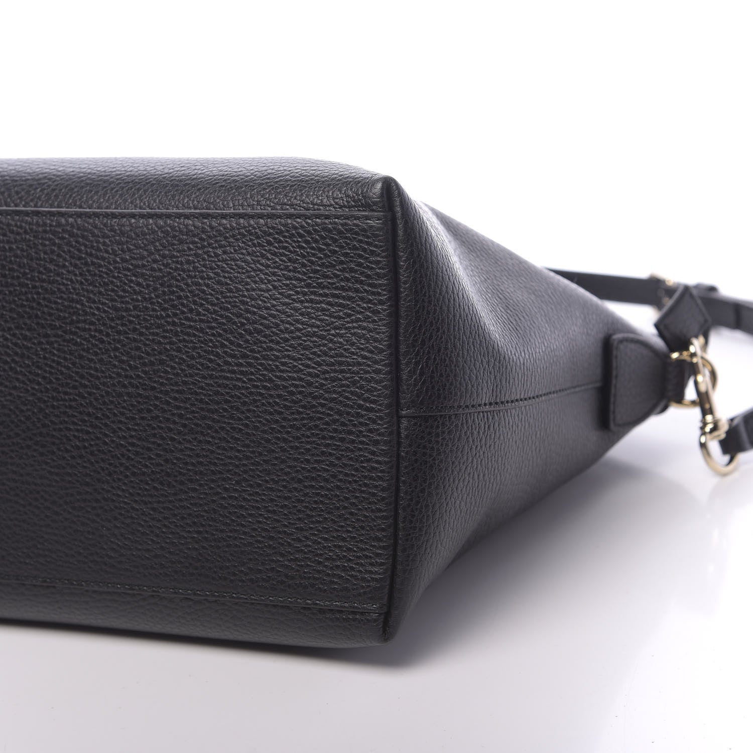 Gucci Dollar Calfskin GG Charm Dome Satchel Black 9 of 9