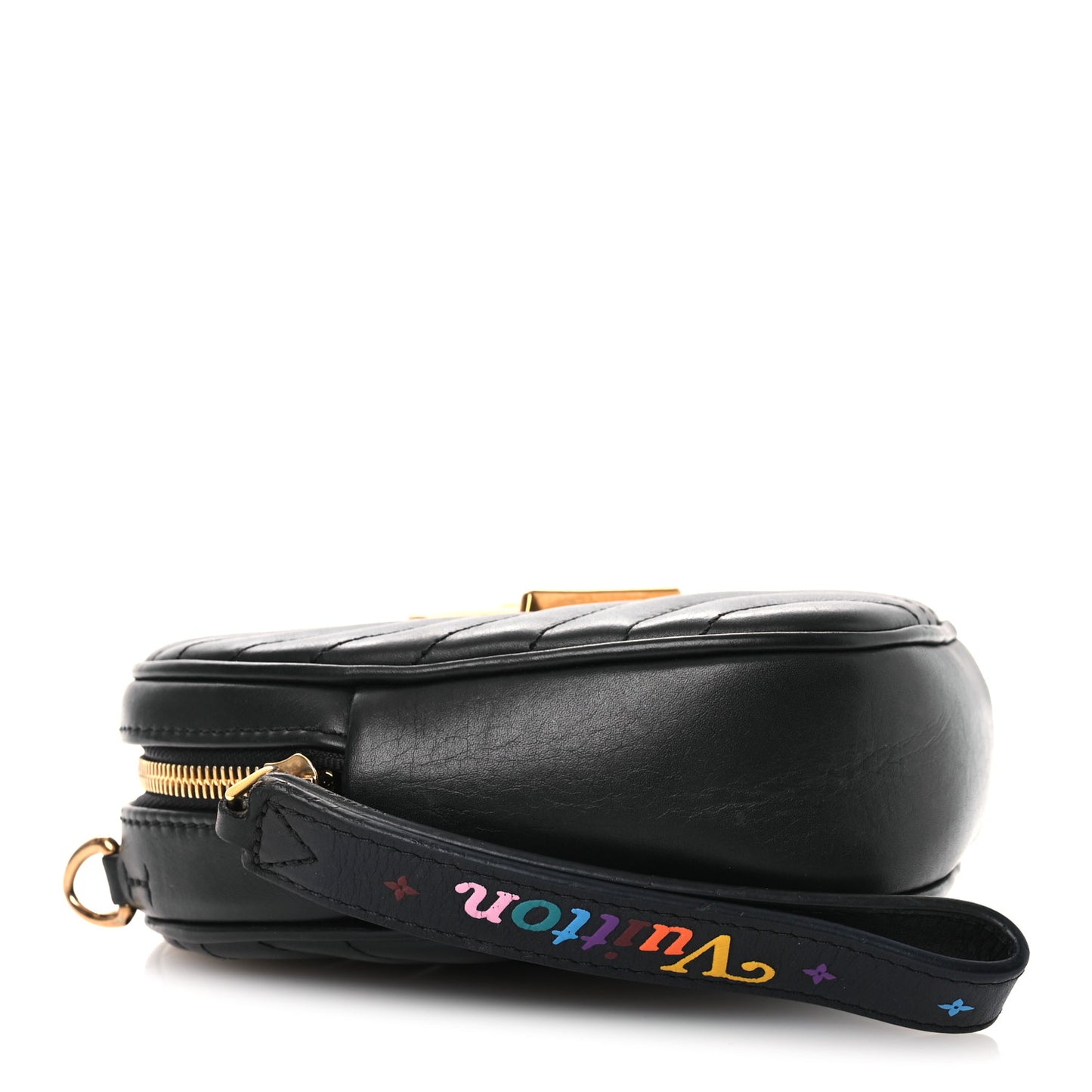 Calfskin New Wave Heart Bag Black
