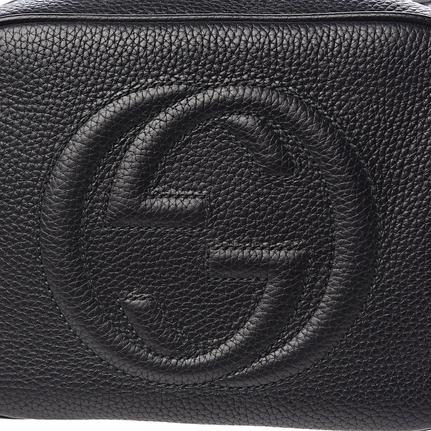 Gucci Pebbled Calfskin Small Soho Disco Bag Black 10 of 11