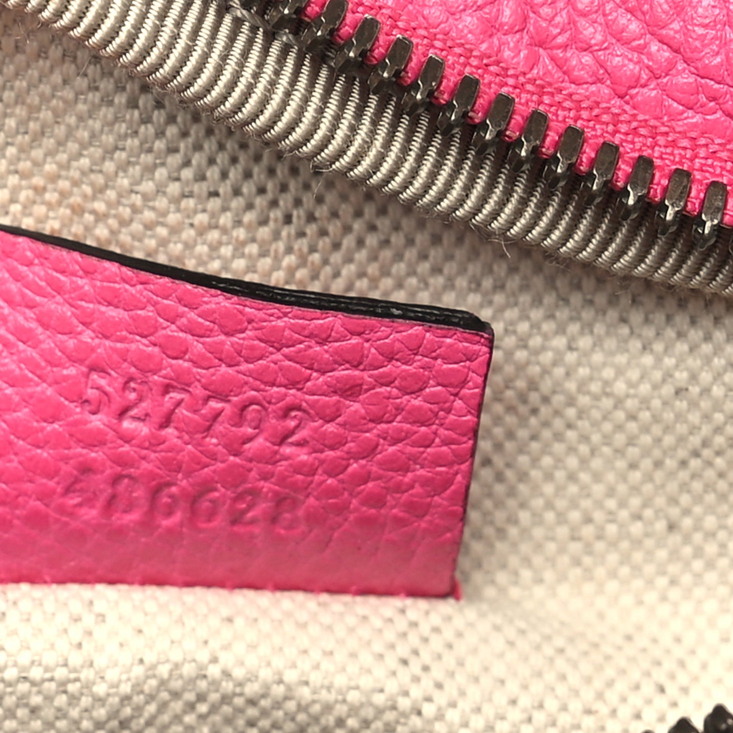 Grained Calfskin Small Logo Belt Bag Box Pink Green